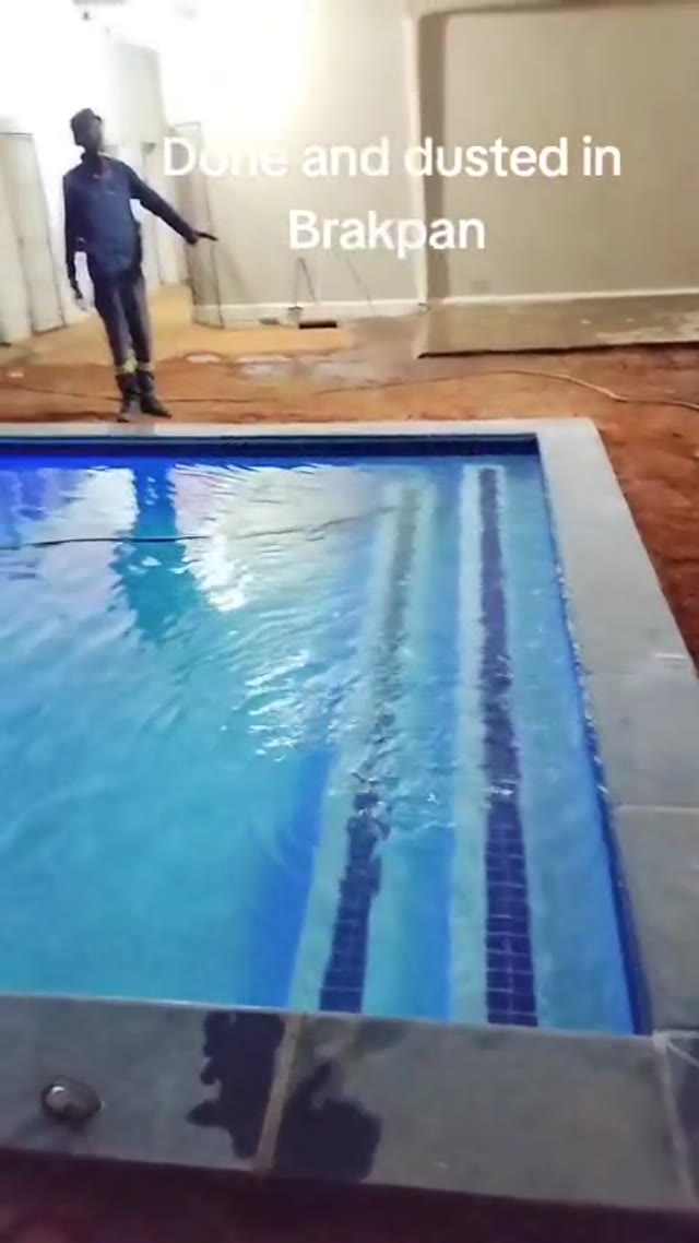 Completed pool build in Brakpan