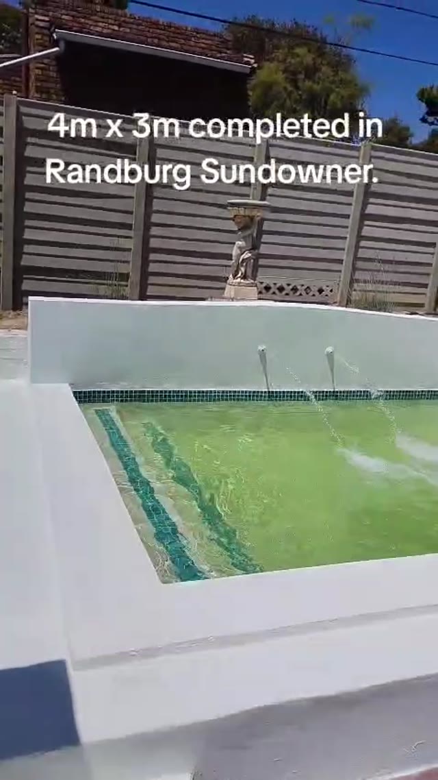 Completed pool in Randburg Sundowner