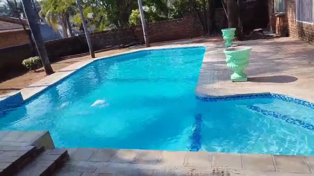 Finishing touches on a pool build